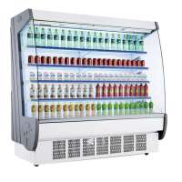 F4-20 Multideck chiller vertical open front cooler for fresh food showcase for supermarket and restaurant