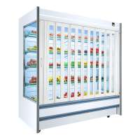 huaer freezer meat display open multideck showcase fruit freezer