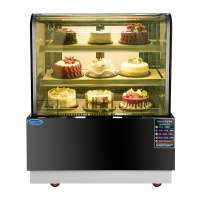 Huaer glass showcase pastry freezer cabinet display cake freezer