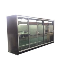 supermarket refrigerator sliding glass door freezer  showcase