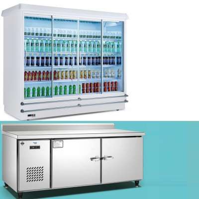 Glass door display refrigerator