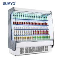 Commercial soft supermarket drink freezer beverage refrigerator display fridge