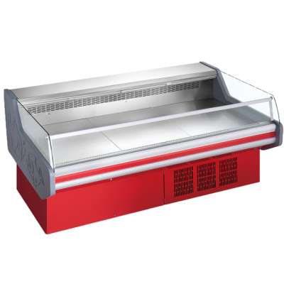 supermarket fresh meat display chiller cooler freezer showcase cabinet